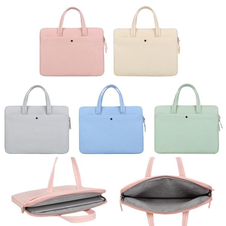 14-14.6inch Universal Laptop Bag Briefcase Women Multifunctional Shockproof Computer Bag, Color: Green by bashfashion