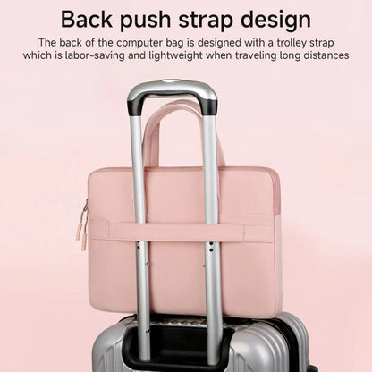 14-14.6inch Universal Laptop Bag Briefcase Women Multifunctional Shockproof Computer Bag, Color: Pink by bashfashion