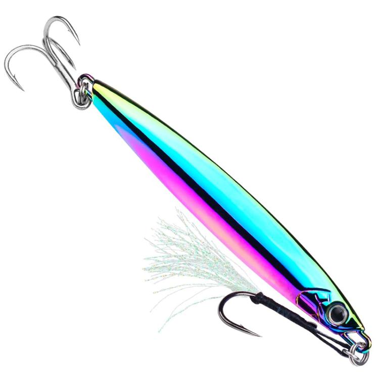 10g PROBEROS LF144 Zinc Alloy Lure Long-Distance Casting Fast-Draw Spanish Mackerel Mirror Bait(Colorful) by PROBEROS