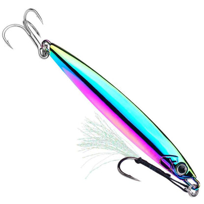 30g PROBEROS LF144 Zinc Alloy Lure Long-Distance Casting Fast-Draw Spanish Mackerel Mirror Bait(Colorful) by PROBEROS