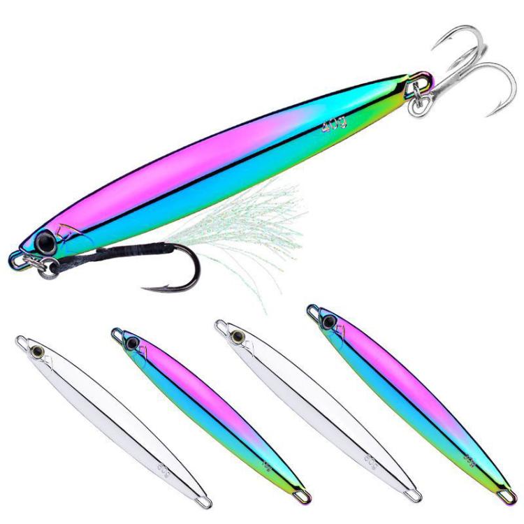 30g PROBEROS LF144 Zinc Alloy Lure Long-Distance Casting Fast-Draw Spanish Mackerel Mirror Bait(Colorful) by PROBEROS