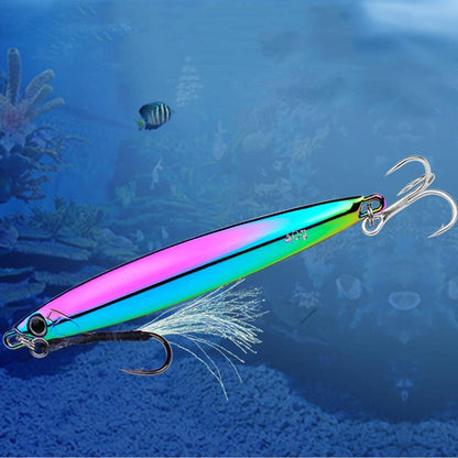 30g PROBEROS LF144 Zinc Alloy Lure Long-Distance Casting Fast-Draw Spanish Mackerel Mirror Bait(Colorful) by PROBEROS
