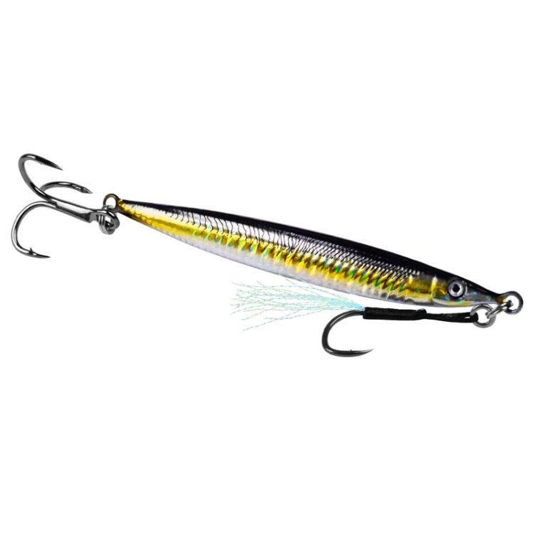21G PROBEROS LF151 Long-Distance Casting Sinking Lure 3D Fast-Draw Sea Fishing Mackerel Hook(A) by PROBEROS