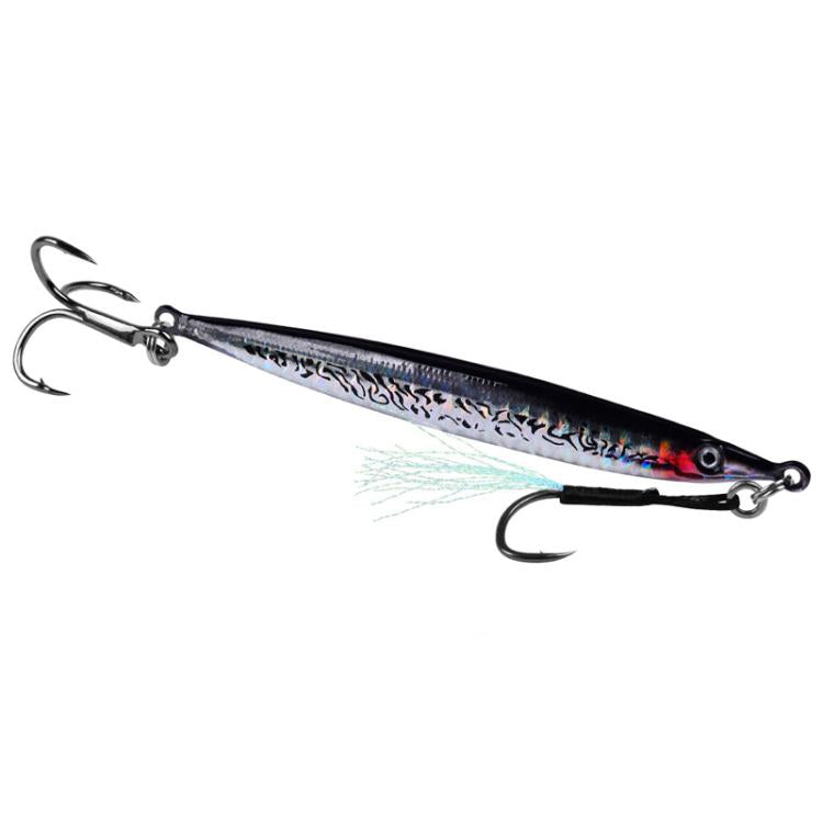 35G PROBEROS LF151 Long-Distance Casting Sinking Lure 3D Fast-Draw Sea Fishing Mackerel Hook(D) by PROBEROS