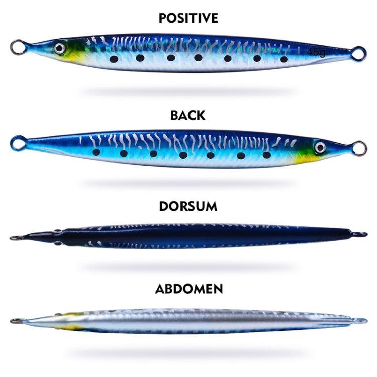 21G PROBEROS LF151 Long-Distance Casting Sinking Lure 3D Fast-Draw Sea Fishing Mackerel Hook(E) by PROBEROS