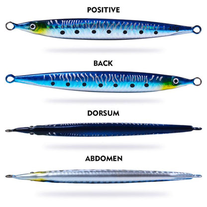 17G PROBEROS LF151 Long-Distance Casting Sinking Lure 3D Fast-Draw Sea Fishing Mackerel Hook(E) by PROBEROS