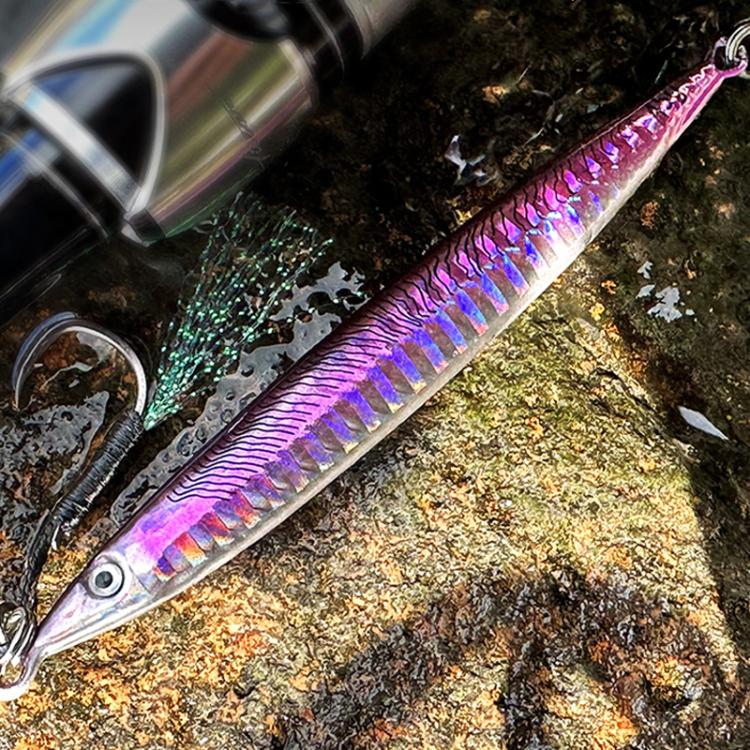 35G PROBEROS LF151 Long-Distance Casting Sinking Lure 3D Fast-Draw Sea Fishing Mackerel Hook(B) by PROBEROS