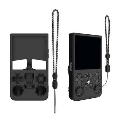 For R36 MAX Handheld Game Consoles Dustproof Silicone Protective Cover(Black) by bashfashion