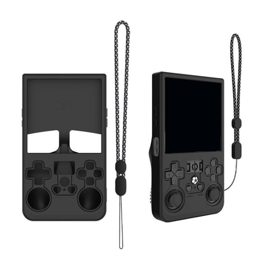 For R36 MAX Handheld Game Consoles Dustproof Silicone Protective Cover(Black) by bashfashion