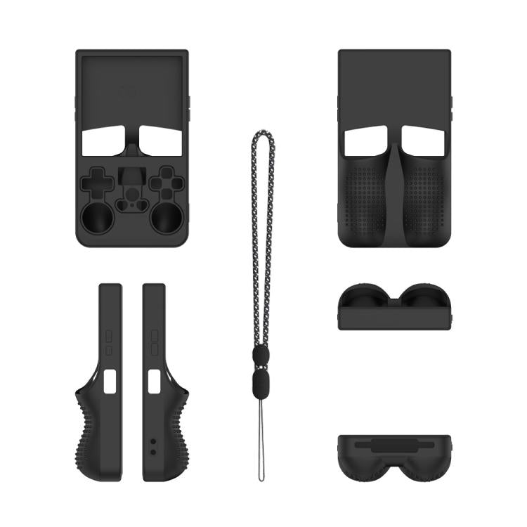 For R36 MAX Handheld Game Consoles Dustproof Silicone Protective Cover(Black) by bashfashion