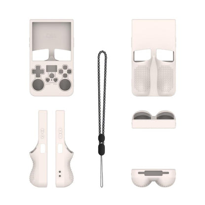 For R36 MAX Handheld Game Consoles Dustproof Silicone Protective Cover(Beige) by bashfashion