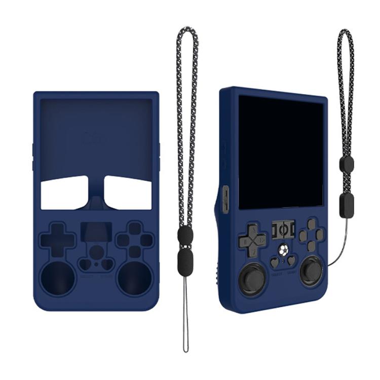 For R36 MAX Handheld Game Consoles Dustproof Silicone Protective Cover(Blue) by bashfashion