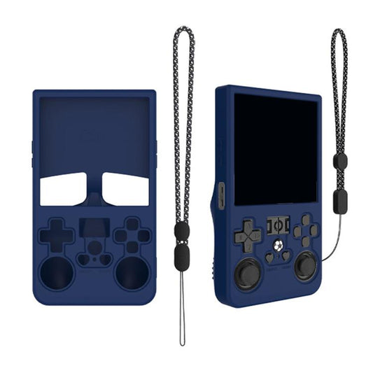 For R36 MAX Handheld Game Consoles Dustproof Silicone Protective Cover(Blue) by bashfashion