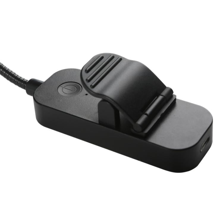 Hose Clip Book Light Night Reading Lamp Adjustable Brightness USB Rechargeable Book Clip Lights(8LED Long Strip Type-White) by bashfashion