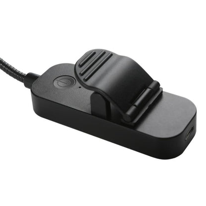 Hose Clip Book Light Night Reading Lamp Adjustable Brightness USB Rechargeable Book Clip Lights(8LED Long Strip Type-White) by bashfashion