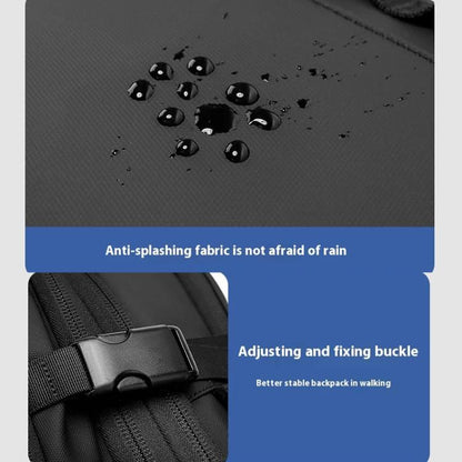 BANGE BG-3055 Men Large Capacity Shoulder Bag Expanded Capacity Business Travel Backpack(Gray) by BANGE