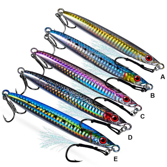 17G PROBEROS LF153 3D Fast Twitch Sea Fishing Road Runner Lure Long Casting Quick Sinking False Bait(E) by PROBEROS