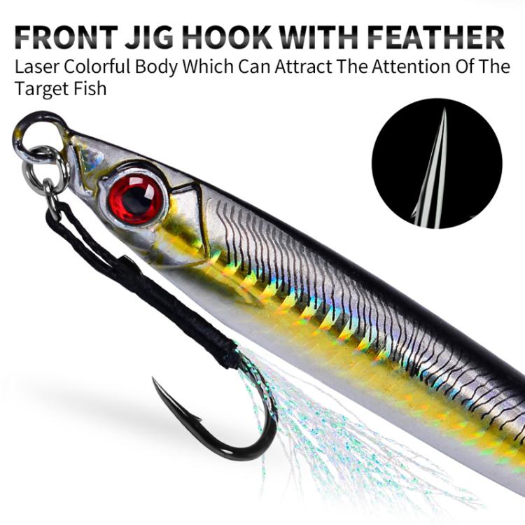 17G PROBEROS LF153 3D Fast Twitch Sea Fishing Road Runner Lure Long Casting Quick Sinking False Bait(D) by PROBEROS
