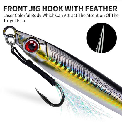 14G PROBEROS LF153 3D Fast Twitch Sea Fishing Road Runner Lure Long Casting Quick Sinking False Bait(E) by PROBEROS