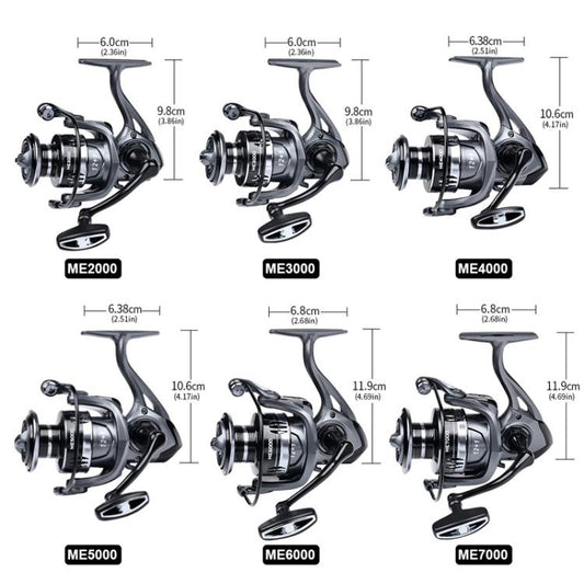 PROBEROS ME3000 LUYA Spinning Reel Sea Long Casting CNC Metal Swing Arm Fishing Reel by PROBEROS