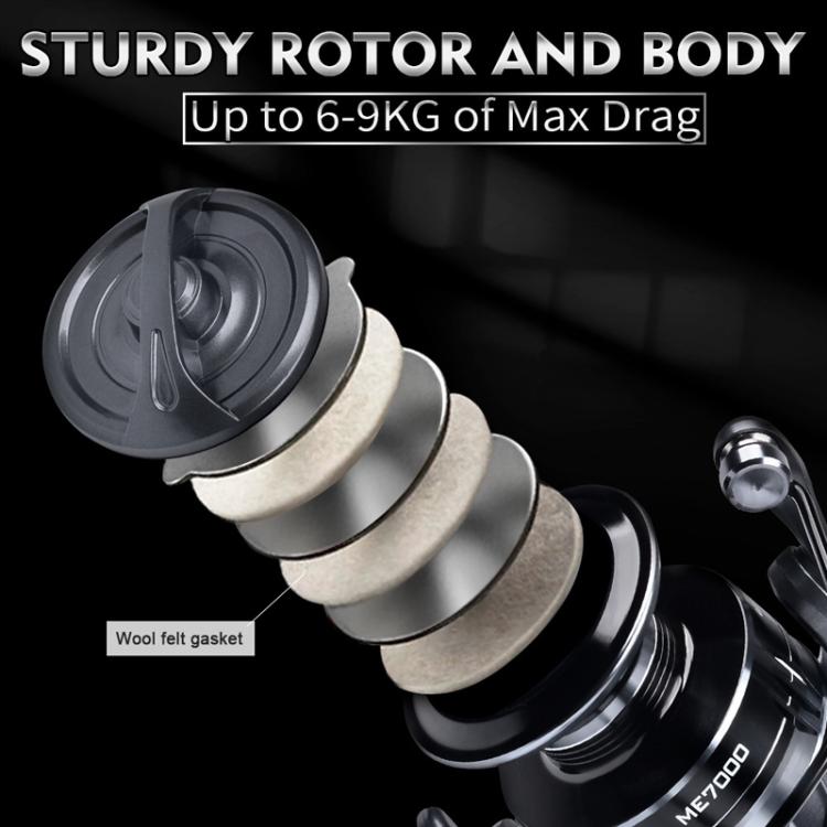 PROBEROS ME2000 LUYA Spinning Reel Sea Long Casting CNC Metal Swing Arm Fishing Reel by PROBEROS