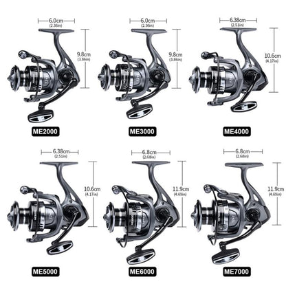 PROBEROS ME2000 LUYA Spinning Reel Sea Long Casting CNC Metal Swing Arm Fishing Reel by PROBEROS