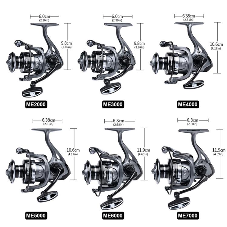 PROBEROS ME6000 LUYA Spinning Reel Sea Long Casting CNC Metal Swing Arm Fishing Reel by PROBEROS