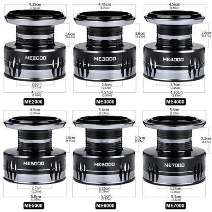 PROBEROS ME7000 LUYA Spinning Reel Sea Long Casting CNC Metal Swing Arm Fishing Reel by PROBEROS