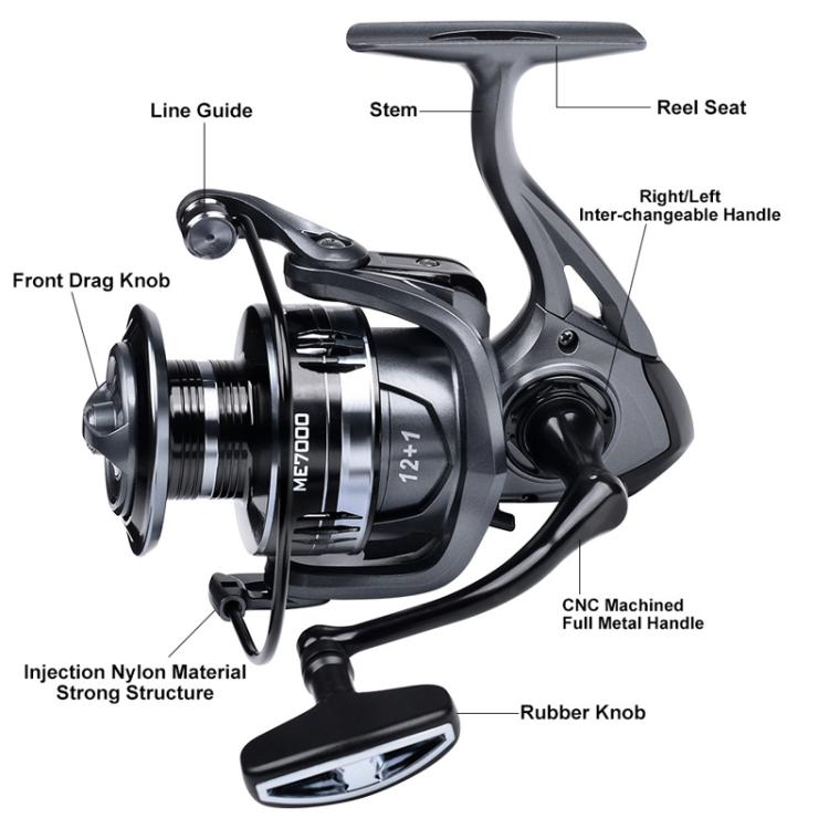 PROBEROS ME4000 LUYA Spinning Reel Sea Long Casting CNC Metal Swing Arm Fishing Reel by PROBEROS