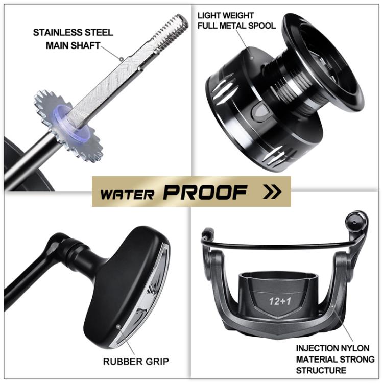 PROBEROS ME3000 LUYA Spinning Reel Sea Long Casting CNC Metal Swing Arm Fishing Reel by PROBEROS