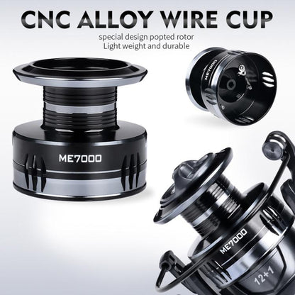 PROBEROS ME5000 LUYA Spinning Reel Sea Long Casting CNC Metal Swing Arm Fishing Reel by PROBEROS