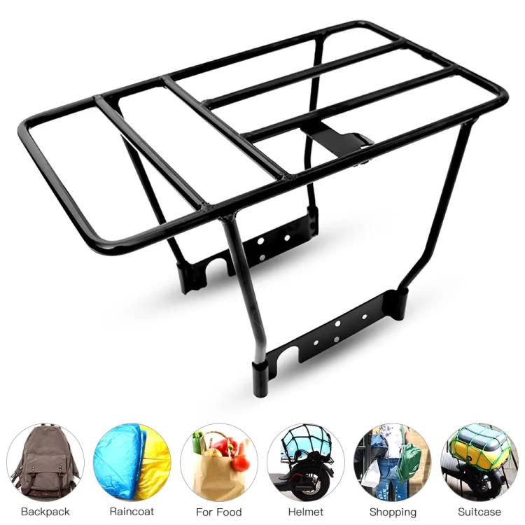 For Xiaomi M365 1S Pro Scooter Rear Rack Heavy-Duty Cargo Rack(Black) by bashfashion