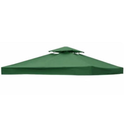 3x3m Garden Gazebo Top Cover Canopy Replacement Top Patio Roof Awning for Outdoor Terrace, Garden Tent, Pergola(Ink Green) by bashfashion