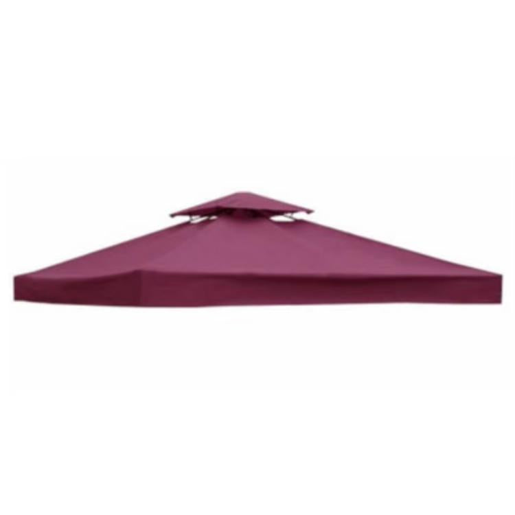 3x3m Garden Gazebo Top Cover Canopy Replacement Top Patio Roof Awning for Outdoor Terrace, Garden Tent, Pergola(Wine Red) by bashfashion
