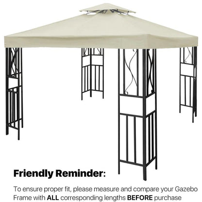 3x3m Garden Gazebo Top Cover Canopy Replacement Top Patio Roof Awning for Outdoor Terrace, Garden Tent, Pergola(Ink Green) by bashfashion