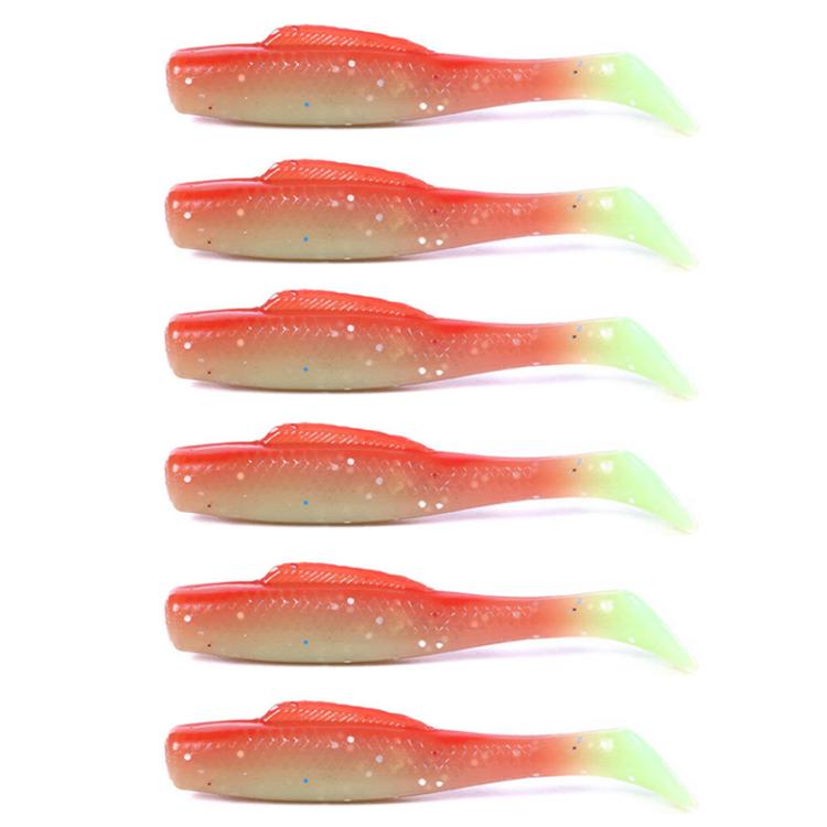 HENGJIA 6pcs / Box Outdoor Fishing Floating Soft Bait 8cm-5g Bionic False Lure, Style: 1# by HENGJIA