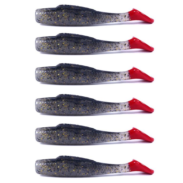 HENGJIA 6pcs / Box Outdoor Fishing Floating Soft Bait 8cm-5g Bionic False Lure, Style: 5# by HENGJIA