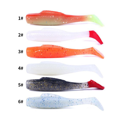 HENGJIA 6pcs / Box Outdoor Fishing Floating Soft Bait 8cm-5g Bionic False Lure, Style: 6# by HENGJIA