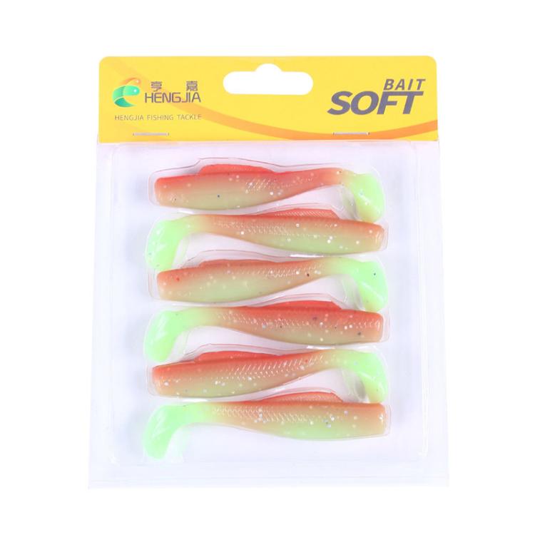 HENGJIA 6pcs / Box Outdoor Fishing Floating Soft Bait 8cm-5g Bionic False Lure, Style: 4# by HENGJIA