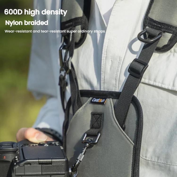Cwatcun D182 Camera Strap Vest Outdoor Stress Relief DSLR Camera Quick Release Vest by Cwatcun