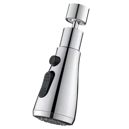 Kitchen Universal Faucet Extender Sink Connector Spout Swivel Faucet Splash Guard(Silver) by bashfashion