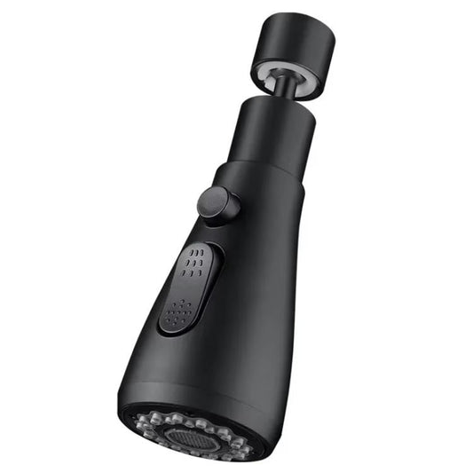 Kitchen Universal Faucet Extender Sink Connector Spout Swivel Faucet Splash Guard(Black) by bashfashion