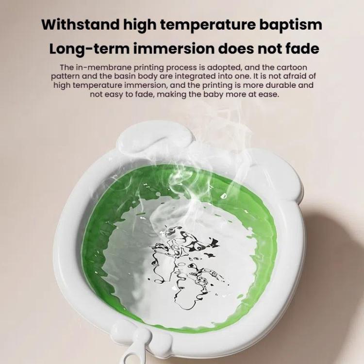 Children Silicone Folding Washbasin Portable Thickened Hangable Butt Washbasin For Babies, Color: Blue-Bunny by bashfashion