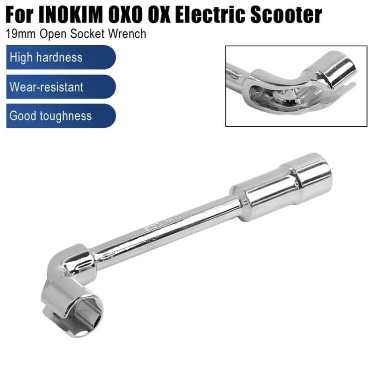 X1665 For INOKIM OXO OX Electrical Scooter 19mm L-Shaped Open-End Socket Wrench For Fixing The Motor Nut by bashfashion