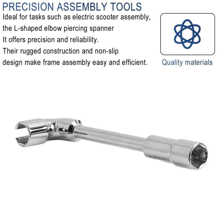 X1665 For INOKIM OXO OX Electrical Scooter 19mm L-Shaped Open-End Socket Wrench For Fixing The Motor Nut by bashfashion