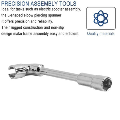 X1665 For INOKIM OXO OX Electrical Scooter 19mm L-Shaped Open-End Socket Wrench For Fixing The Motor Nut by bashfashion