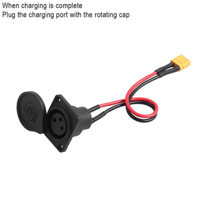 X1673 For INOKIM OXO OX Electrical Scooter Power Port XLR Cannon 3-Pin Charging Socket by bashfashion