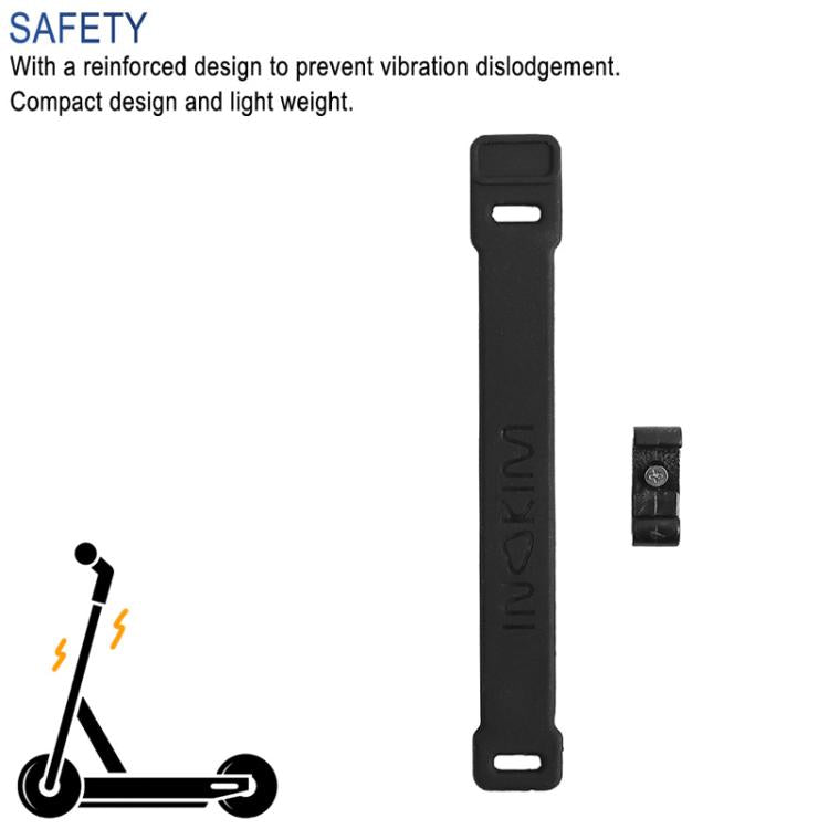 X1659 For INOKIM OXO OX Electrical Scooter Safety Locking Strap With Hook Bracket Wrappable Foldable Rubber Strap by bashfashion