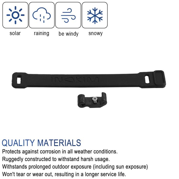 X1659 For INOKIM OXO OX Electrical Scooter Safety Locking Strap With Hook Bracket Wrappable Foldable Rubber Strap by bashfashion