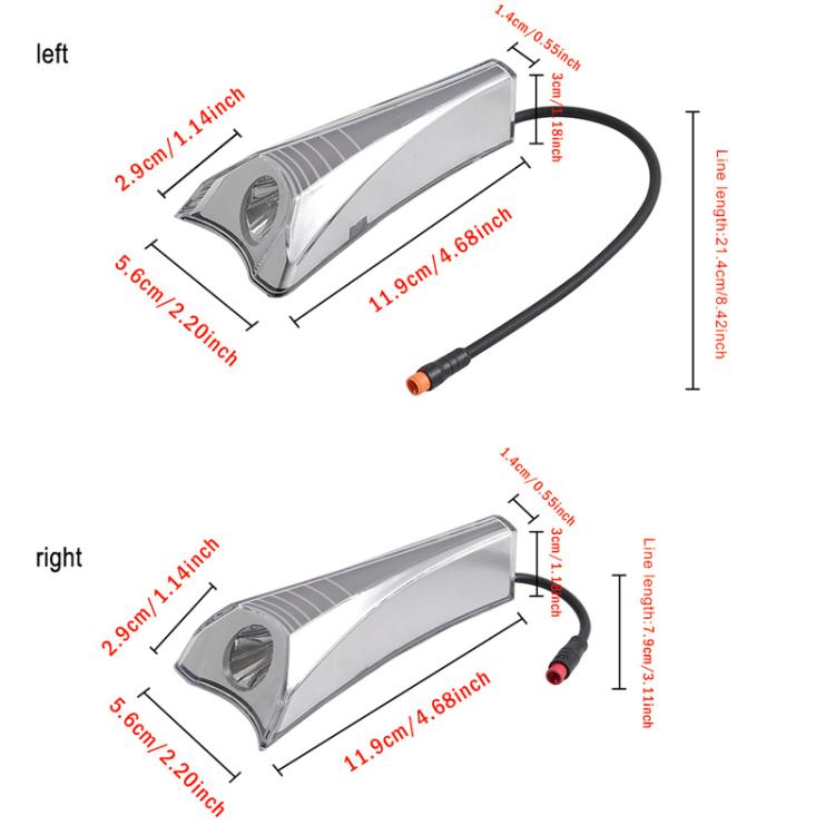 X1669 For INOKIM OXO OX Electrical Scooter Front Light High Brightness LED Decorative Light Accessories(Right) by bashfashion